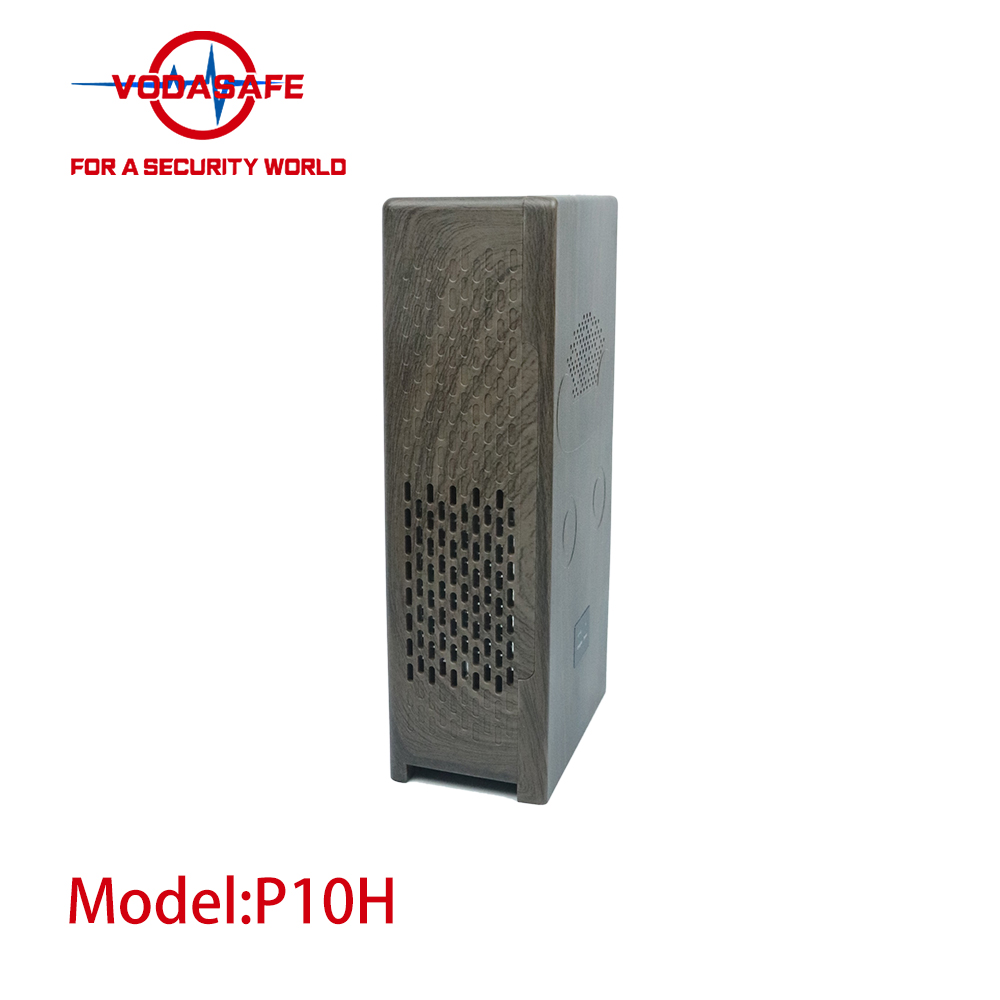 Vodasafe VS-P10H Мощный ручной блокировщик сигналов с деревянной текстурой и 10 каналами