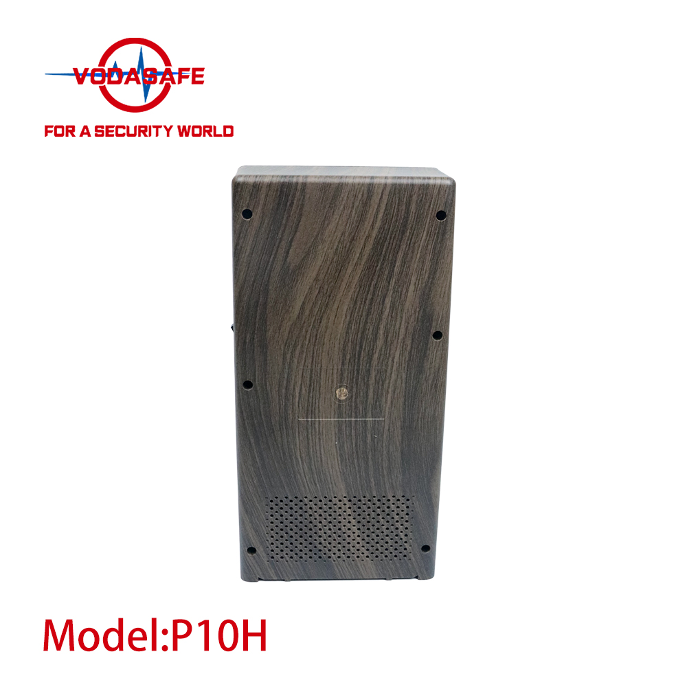Vodasafe VS-P10H Мощный ручной блокировщик сигналов с деревянной текстурой и 10 каналами