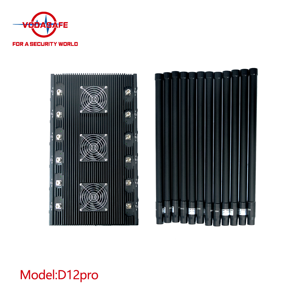 Постоянный джаммер/блокер 12 диапазонов высокой мощности Vodasafe D12Pro