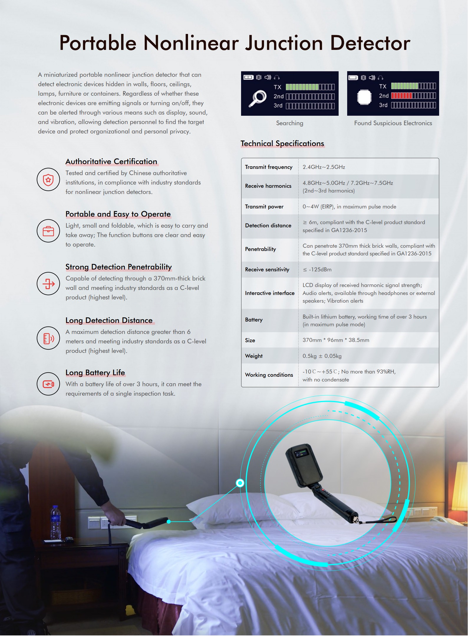 Портативный детектор нелинейных узлов