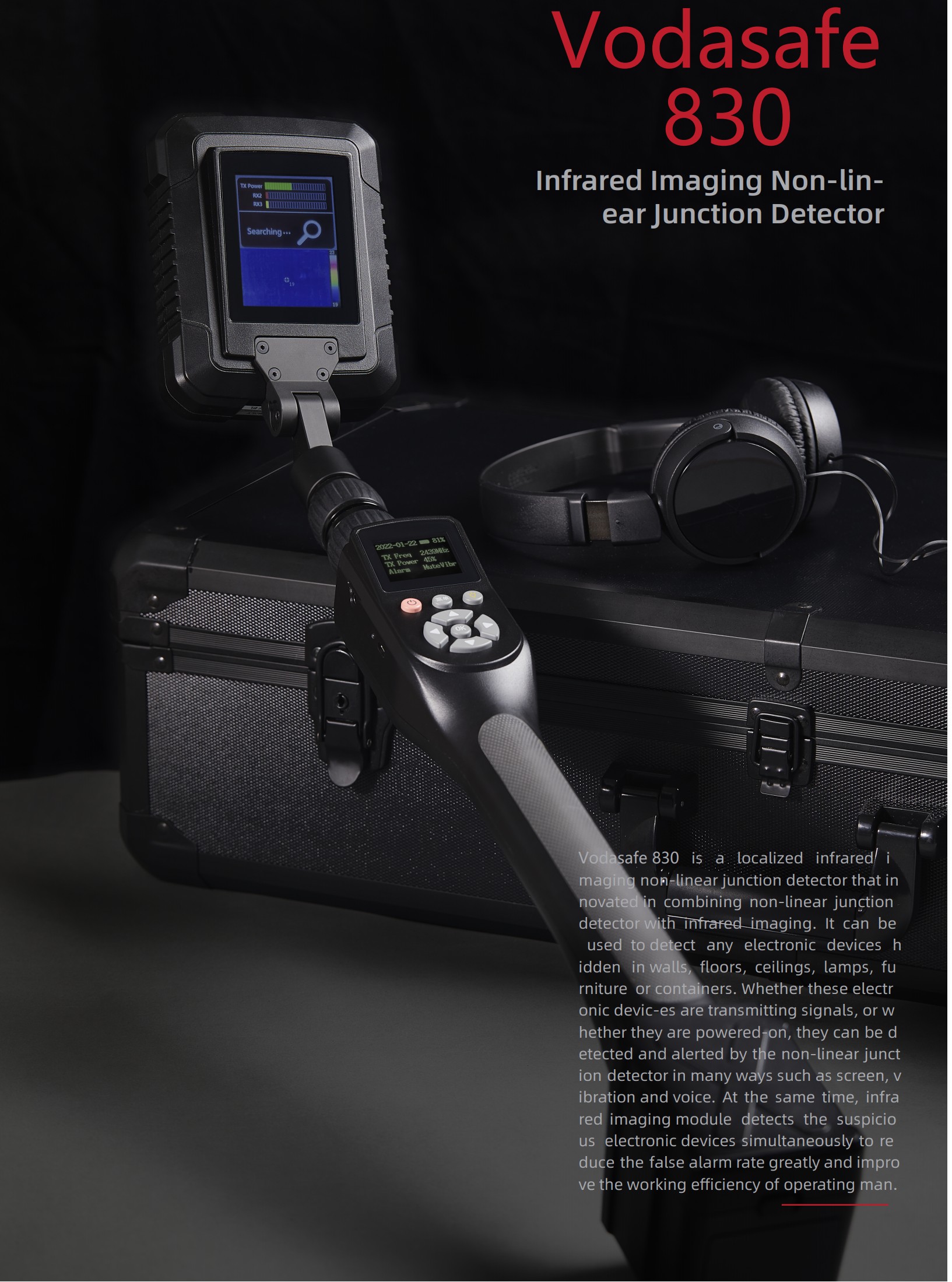 Vodasafe 830 Инфракрасный нелинейный переходной детектор