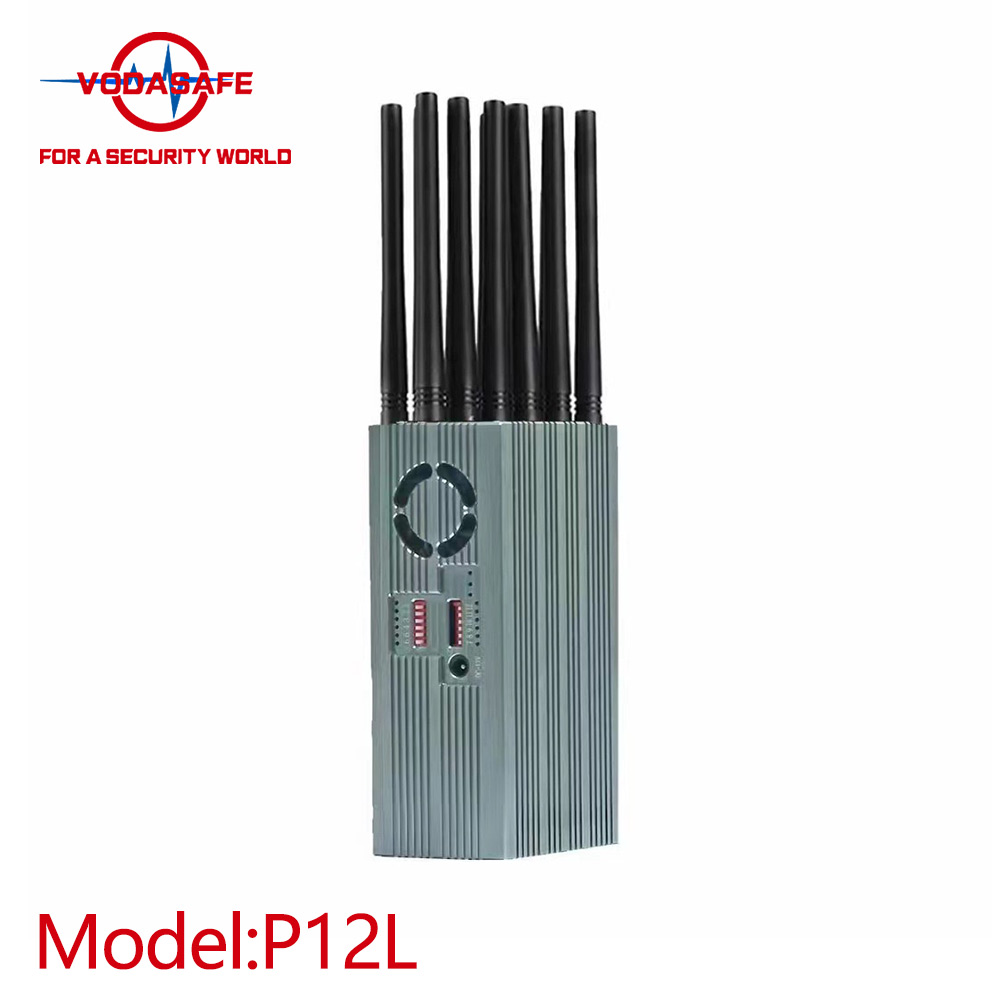 Vodasafe Новейший портативный глушитель сигнала мобильного телефона с 12 антеннами Plus