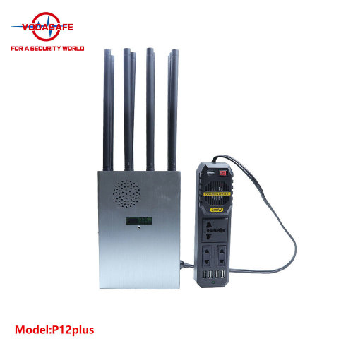 Vodasafe P12Plus Inhibidor de señal móvil 5G portátil de alta potencia con 12 antenas