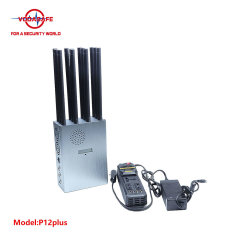 Vodasafe P12Plus Inhibidor de señal móvil 5G portátil de alta potencia con 12 antenas