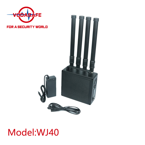 Vodasafe WJ40: Bloqueador portátil de alta potência 40W banda completa para sinal Wi-Fi e câmeras sem fio