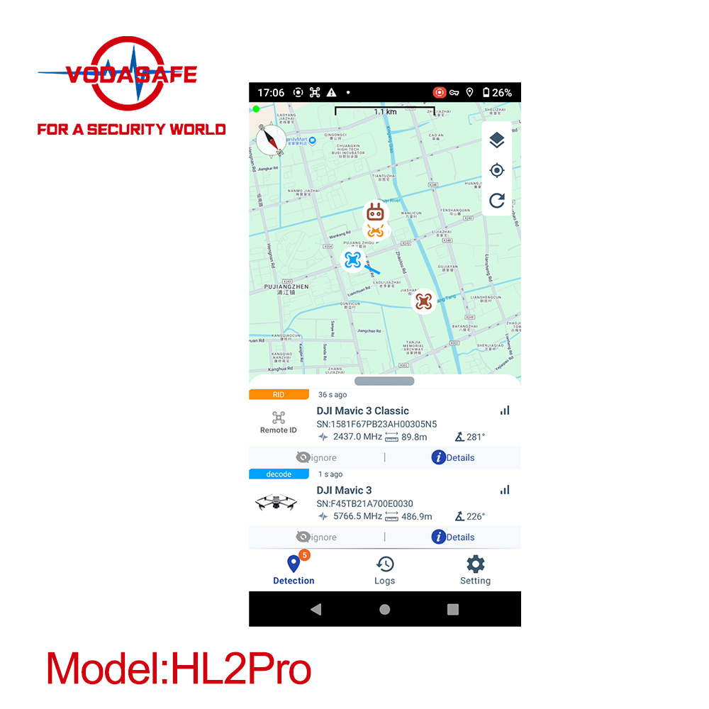 Localisateur de drone portable HL2 Pro