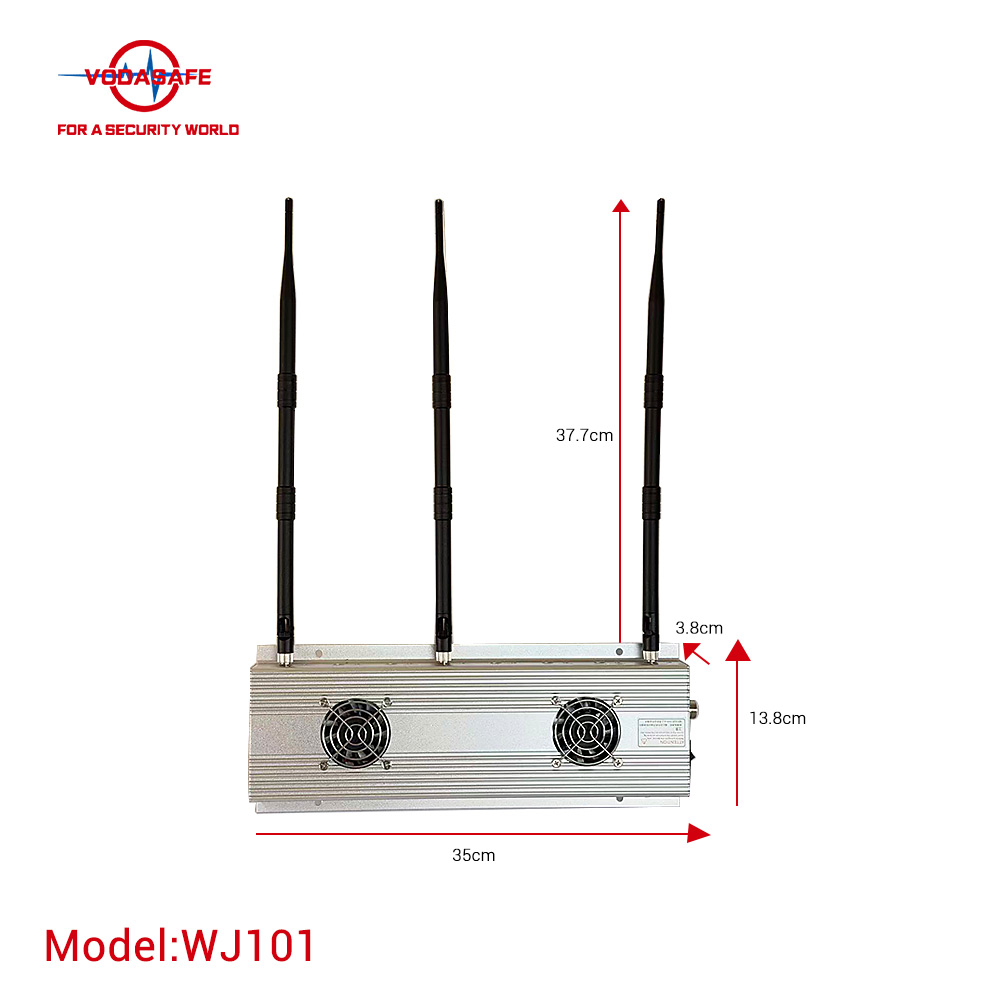 Escritorio WiFi Banda Jammer 2.4G 5.2g 5.8g Escudo de señal