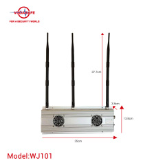 Bloqueador Wi-Fi de banda completa para escritorio 2,4G / 5,2G / 5,8G