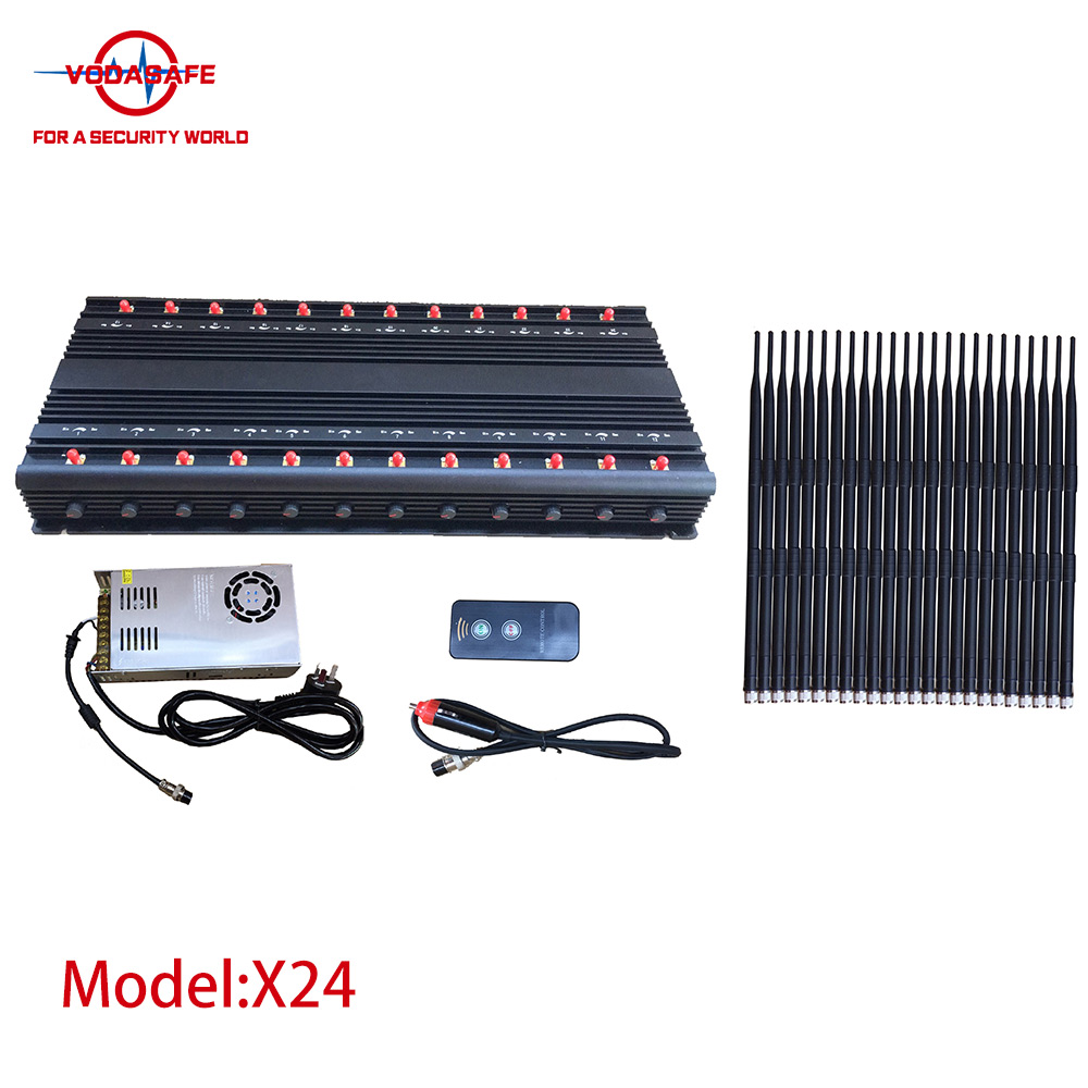Inhibidor de señales VHF/UHF para teléfonos móviles de escritorio de 24 bandas