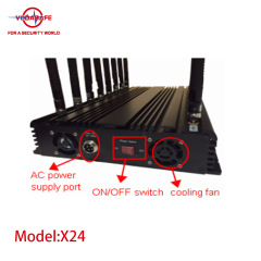 Inhibidor de señales VHF/UHF para teléfonos móviles de escritorio de 24 bandas