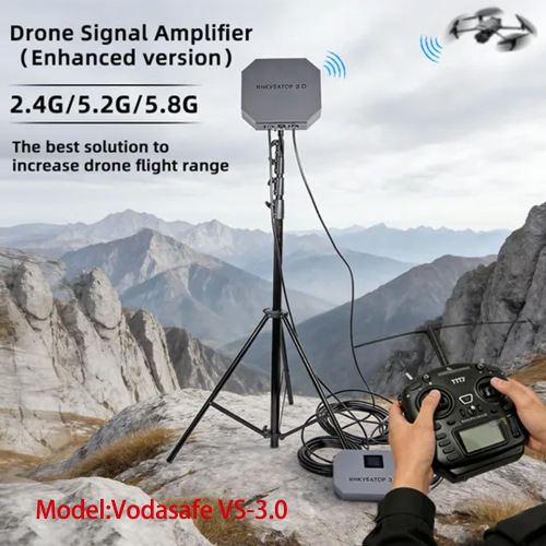 Vodasafe VS-3.0 Профессиональный двухдиапазонный усилитель сигнала БПЛА для связи на больших расстояниях и повышенной помехоустойчивости