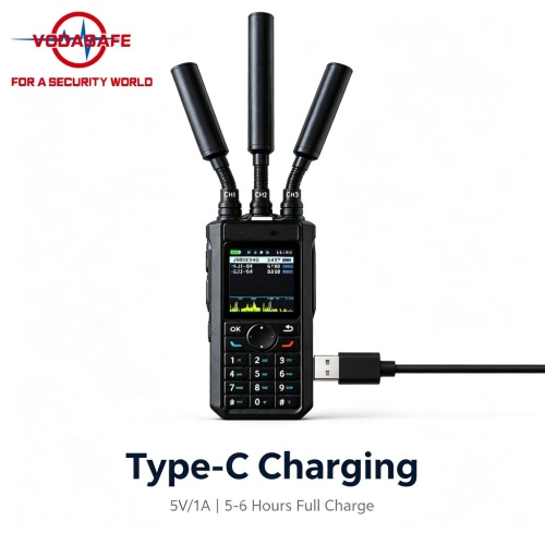 Ultra-Wideband Portable Drone Detector, 300MHz–13.4GHz Handheld UAV Detection Device