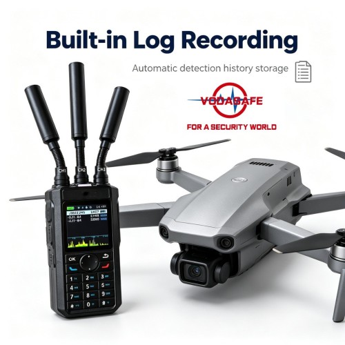 Ultra-Wideband Portable Drone Detector, 300MHz–13.4GHz Handheld UAV Detection Device