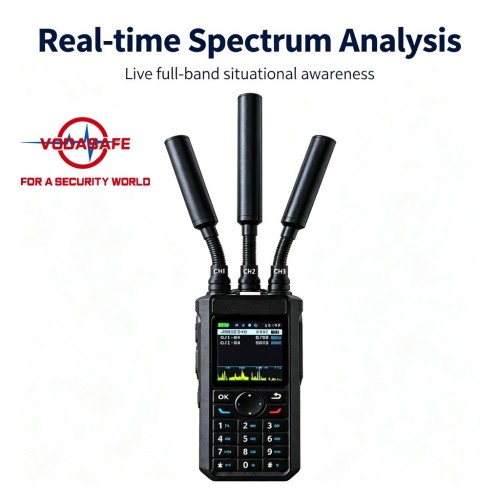 Ultra-Wideband Portable Drone Detector, 300MHz–13.4GHz Handheld UAV Detection Device