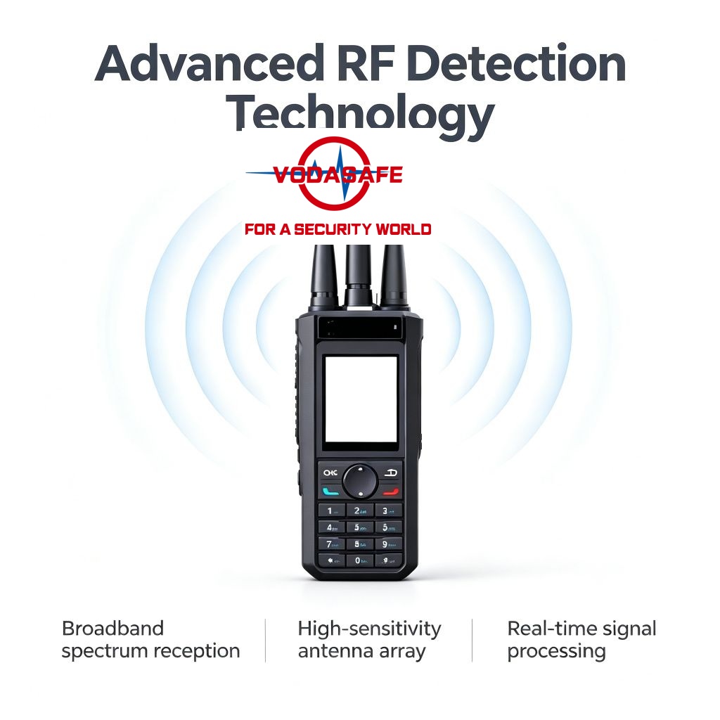 Vodasafe VS-D10Plus Ultra-Wideband UAV Detector | 300MHz-13.4GHz Portable RF Spectrum Analyzer