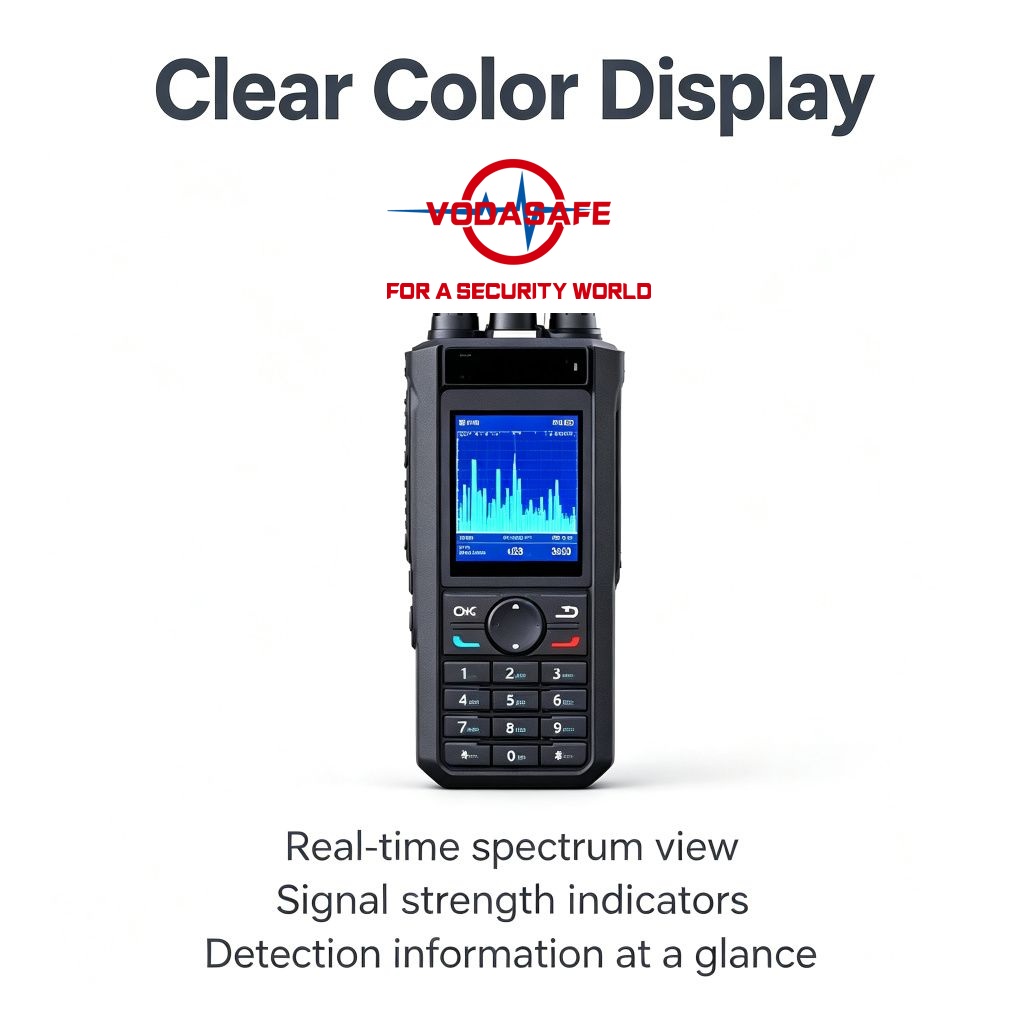 Vodasafe VS-D10Plus Ultra-Wideband UAV Detector | 300MHz-13.4GHz Portable RF Spectrum Analyzer