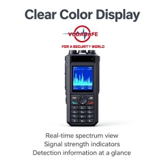 Vodasafe VS-D10Plus Ultra-Wideband UAV Detector | 300MHz-13.4GHz Portable RF Spectrum Analyzer