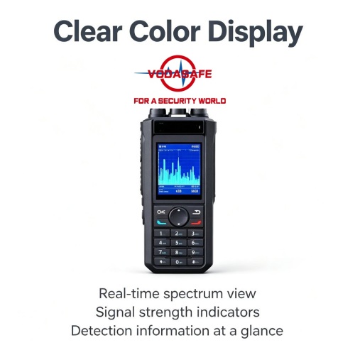 Vodasafe VS-D10Plus Ultra-Wideband UAV Detector | 300MHz-13.4GHz Portable RF Spectrum Analyzer