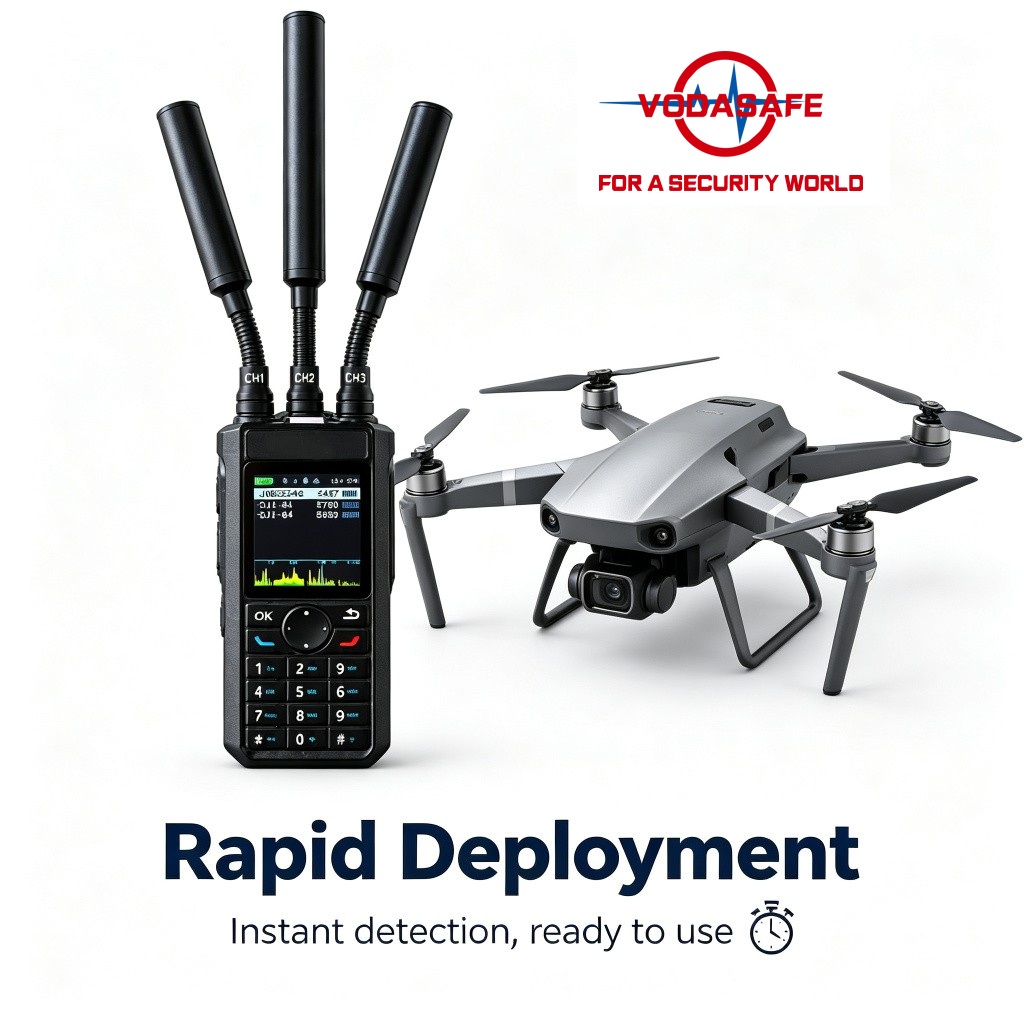 Ultra-Wideband Portable Drone Detector, 300MHz–13.4GHz Handheld UAV Detection Device