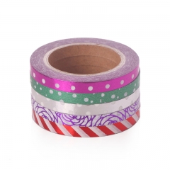 Different Design Sets Foil Gold Washy Tape Color Adhesive Decoration DIT Notebook