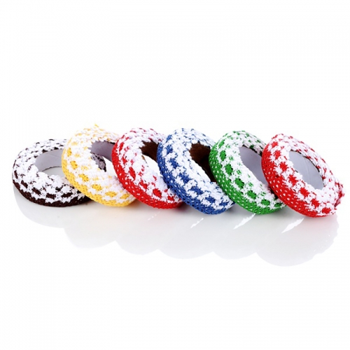 5pcs/lot various colors decoration office adhesive fabric lace tape/gifts/house and living