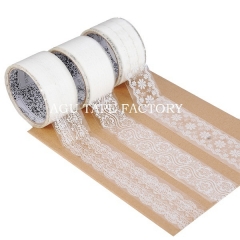 Hot sale New design transparent diy decorative office adhesive lace tape