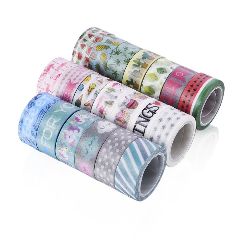 Agutape Agu 20 Rolls Washi Tape Set Decorative Adhesive Tape For Diy Crafts Beautify Bullet