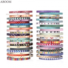 ABOOM 48PCS/Lot 3MM*5M Decoraive Paper Washi Tape High Sticky Adhesive Craft Stickers Used For Home Decoration Paper Stickers