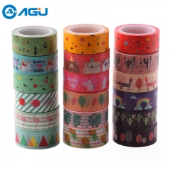 ABOOM 1PC New Designs Various Papttern Pineapple Unicorn Flamingo Decorative Washi Tape Adhesive Paper Tape DIY Card Decoration