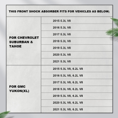 84176631 Front Shock Absorbers 2PCS Magnetic Struts Assembly for 2015-2021 Chevrolet Silverado Tahoe Suburban GMC Sie-rra 1500 Yukon XL Cadillac Escalade ESV 84977478 MRC Assy