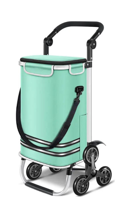 Shopping Trolley, 6 Wheels, Cool Compartment Shipping Bag