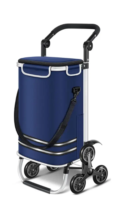 Shopping Trolley, 6 Wheels, Cool Compartment Shipping Bag