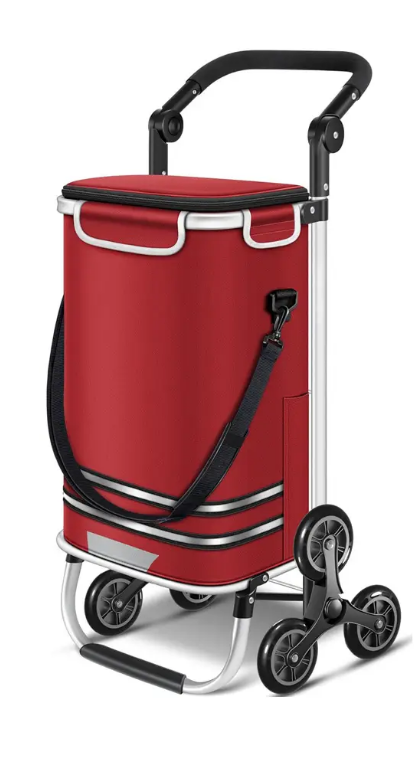 Shopping Trolley, 6 Wheels, Cool Compartment Shipping Bag