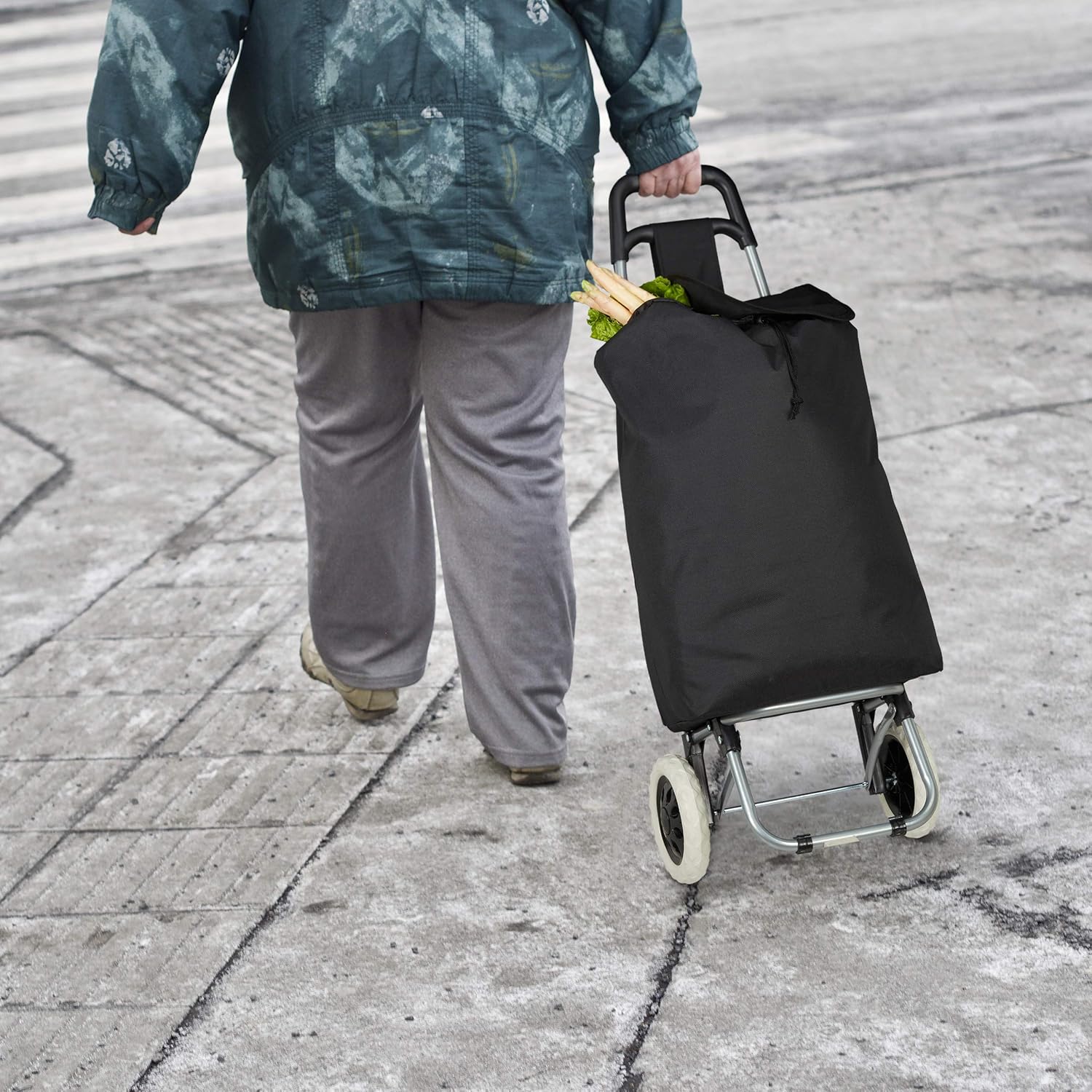 Folding Shopping Trolley, Cool Compartment Shipping Bag