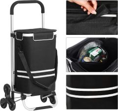 Shopping Trolley, 6 Wheels, Cool Compartment Shipping Bag