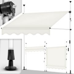 Clamp Awning Balcony Awning Sun Protection Awning Hand Crank Without Drilling