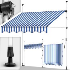 Clamp Awning Balcony Awning Sun Protection Awning Hand Crank Without Drilling