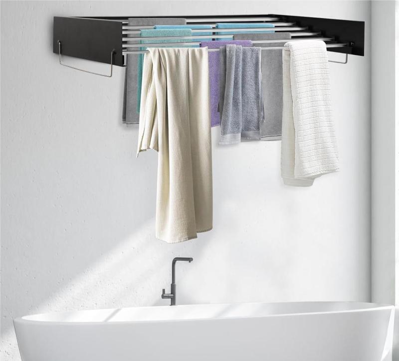 Extendable Retractable Wall Mounted Clothes Airer, Clothes Dryer