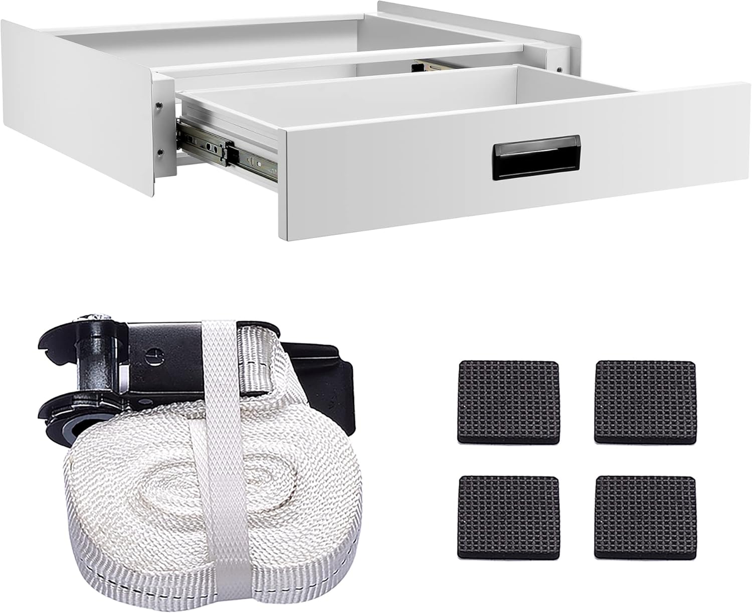 Metal Universal Size Stacking Kit for Washing Machine/Dryer with Pull-Out Drawer