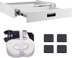 Metal Universal Size Stacking Kit for Washing Machine/Dryer with Pull-Out Drawer