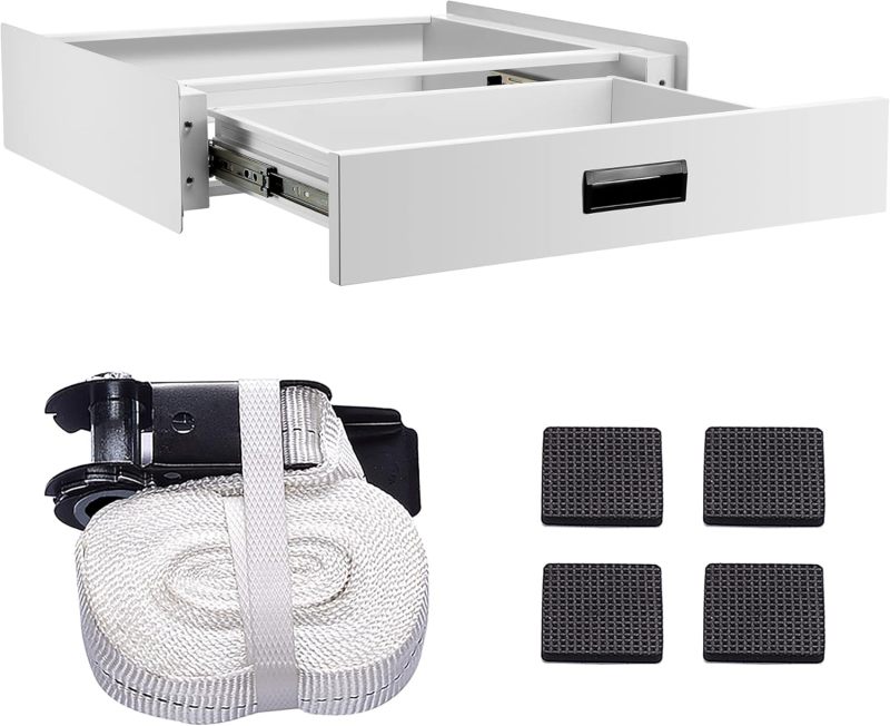 Metal Universal Size Stacking Kit for Washing Machine/Dryer with Pull-Out Drawer