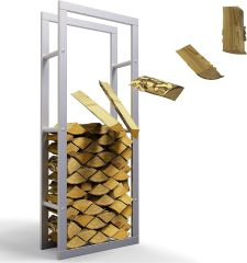 Metal Log Holder Firewood Rack Stand Wood Storage Rack