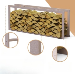 Firewood Rack For Fireplace Steel Log Holder