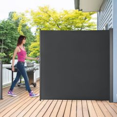 Side Awning Waterproof UV-Resistant Sun Protection Privacy Screen for Deck Porch Garden