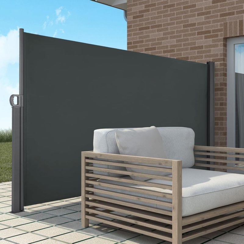 Side Awning Waterproof UV-Resistant Sun Protection Privacy Screen for Deck Porch Garden