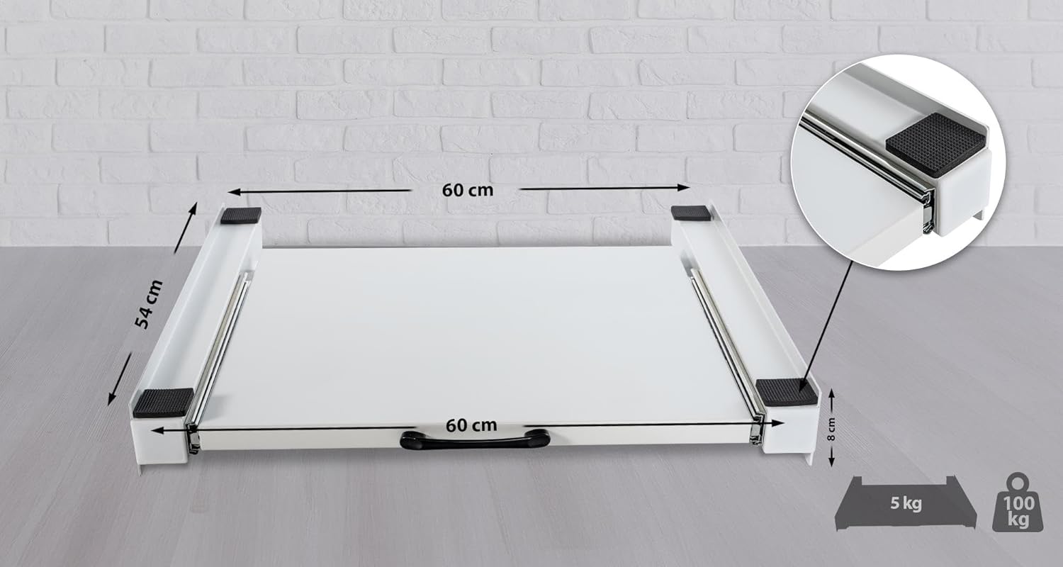 Connection Frame for Washing Machine and Dryer, Universal Intermediate Frame, Washing Machine Stacking kit