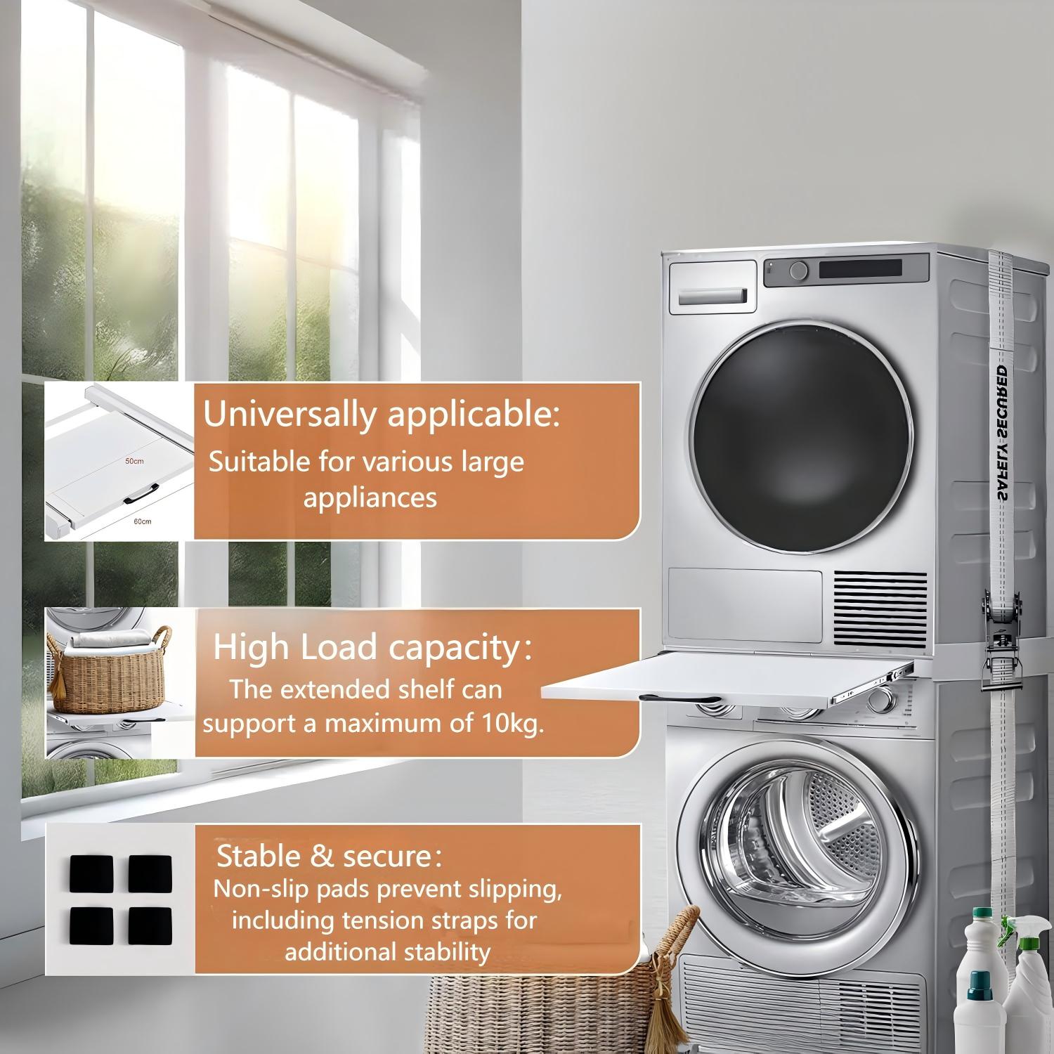 Washing Machine Stacking Kit Washing Machine and Dryer Stacking Set Universal Intermediate Frame
