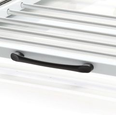 Connecting Frame for Washing Machine/Dryer Intermediate Frame with Towel Rail White Washing Machine Stacking Kit with 5 rods