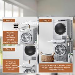 Washing Machine Stacking Kit Washing Machine and Dryer Stacking Set Universal Intermediate Frame
