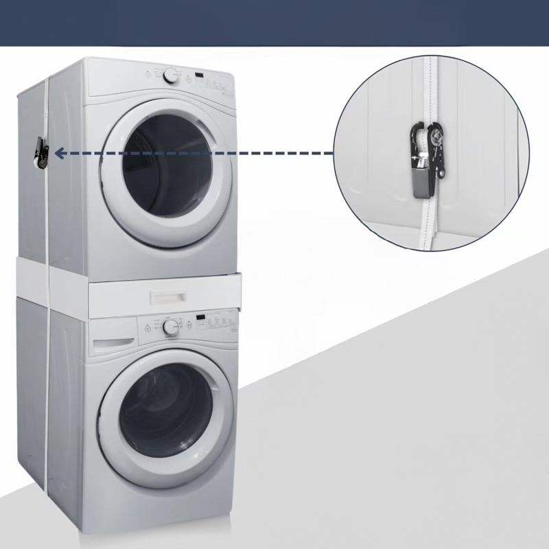 Washing Machine Stacking Kit with Drawer Connecting Frame for Washing Machine/Dryer with Rope